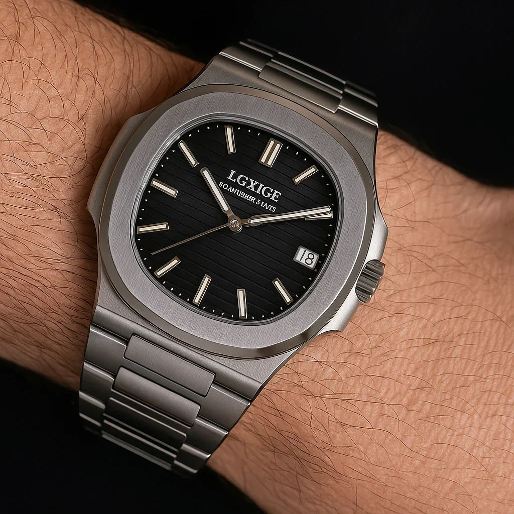 Montre Black Royal – Acier Inoxydable, Style Old Money